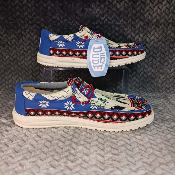 Hey Dude Other - Hey Dude Wally Holiday Cheers Christmas Winter Shoes Mens Size 9 New With Tags